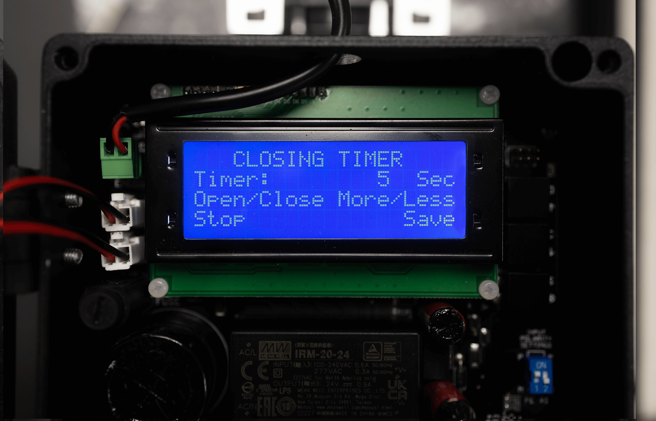 Programmable Closing Timer